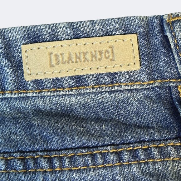 Blank Nyc Plus Size‎ Blue Denim Cut Off Shorts Distressed Sustainable Size 20 W - Picture 7 of 14